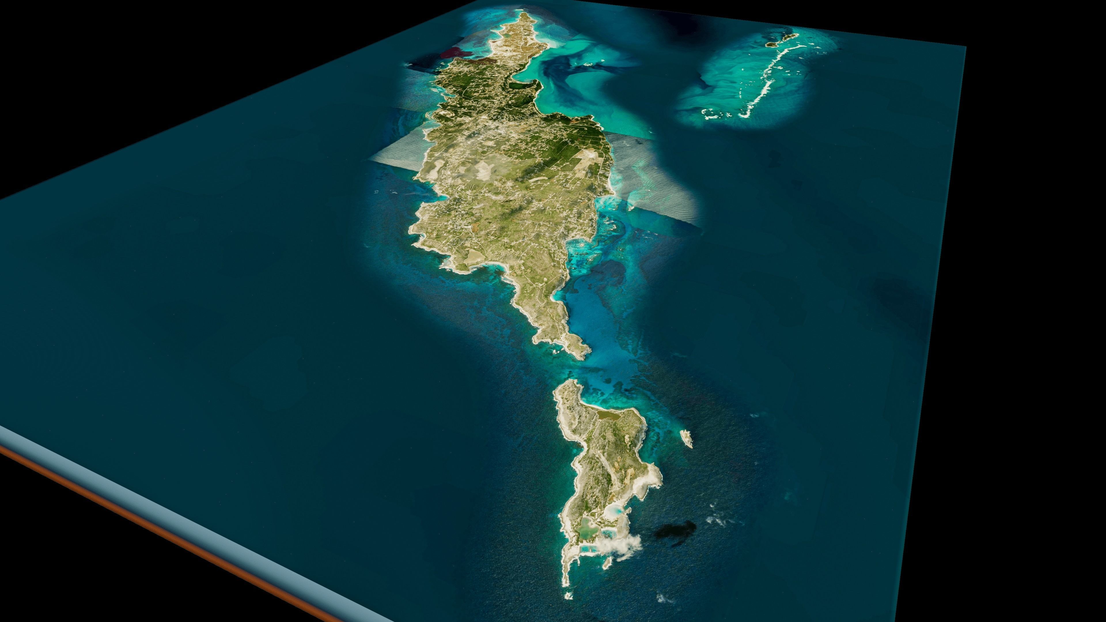 Anguilla Island full 3d model terrain Low-poly 3D model_5