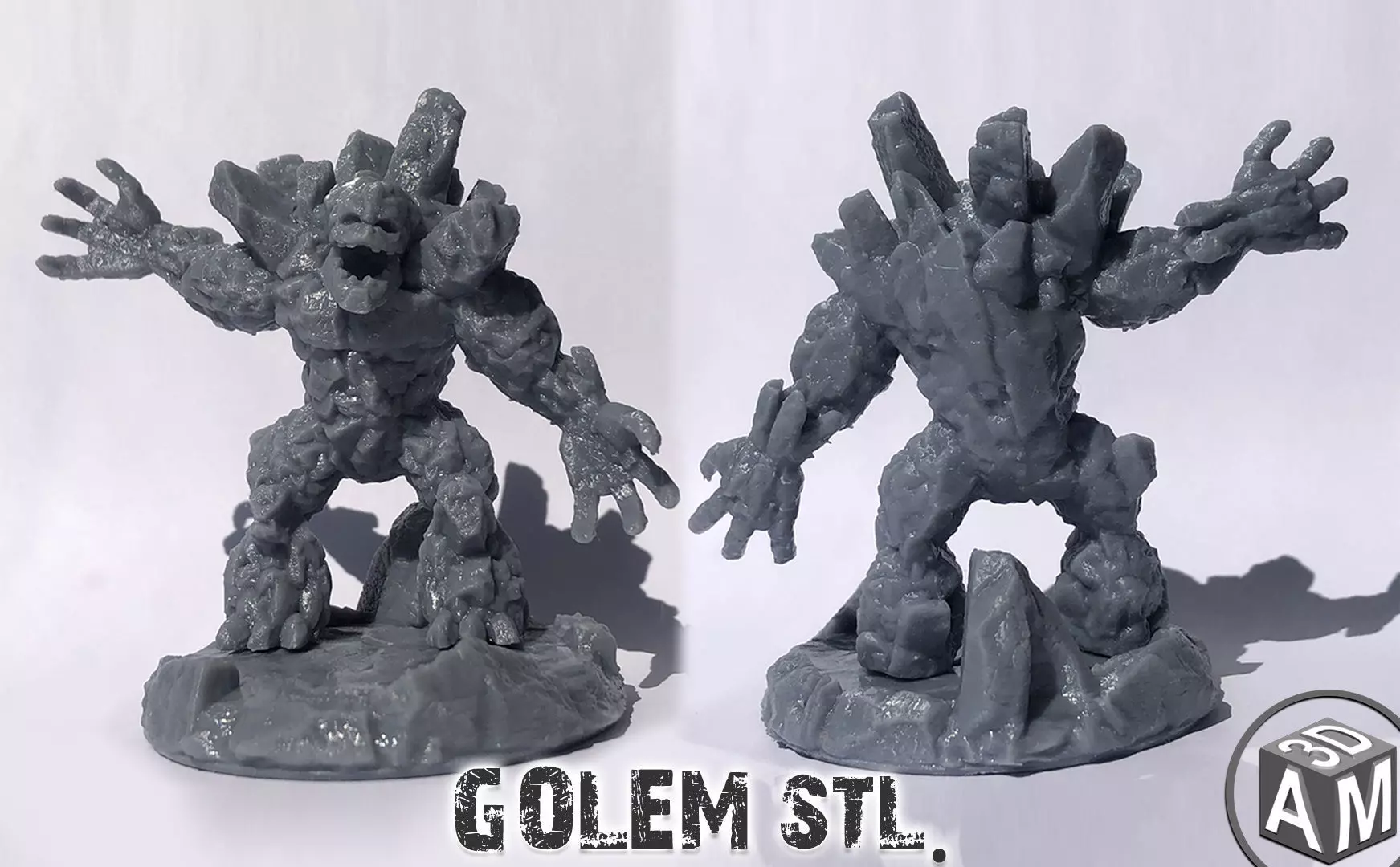 Golem attack 3D print model