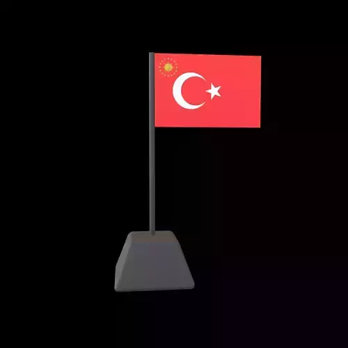President of Turkey Flag v1 001