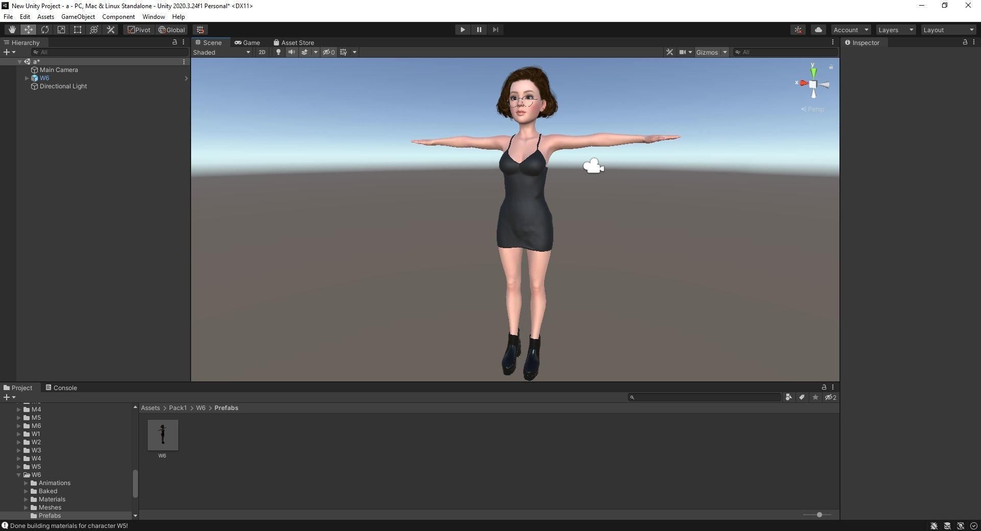 Stylized Cartoon Woman Toon girl Low-poly 3D model_25