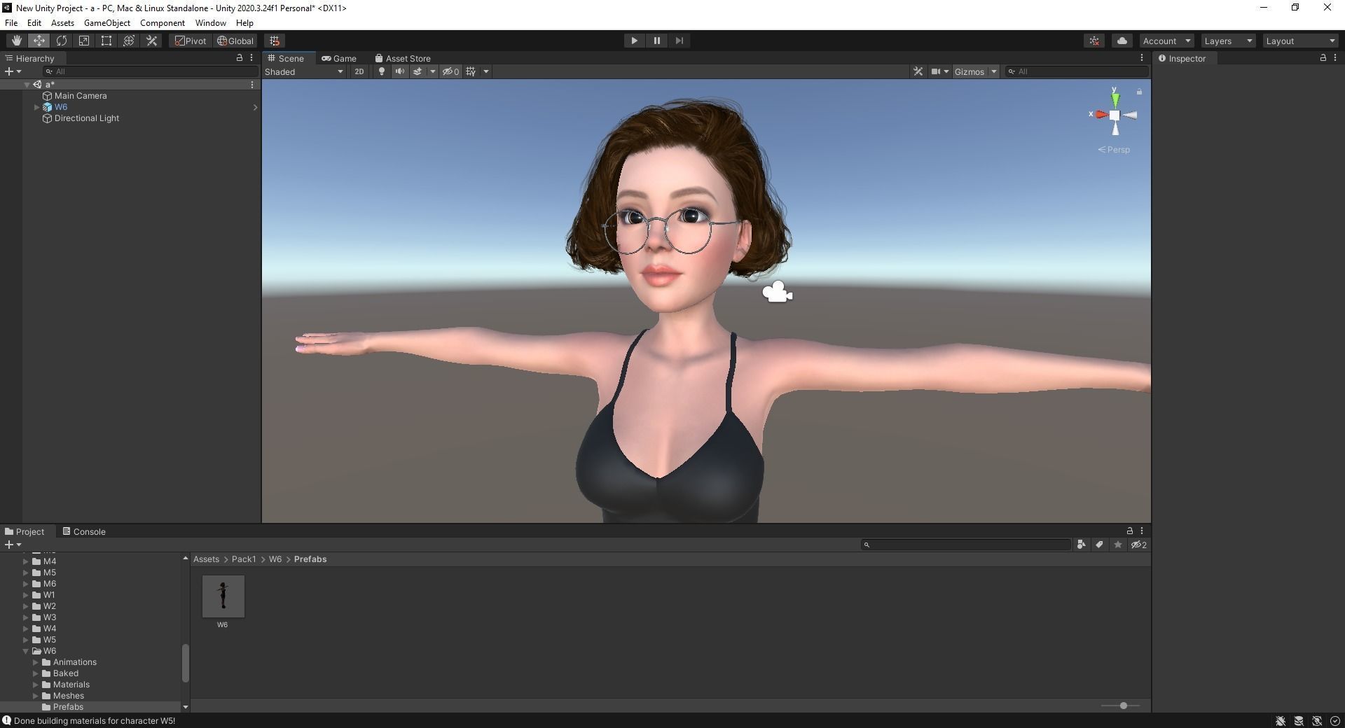 Stylized Cartoon Woman Toon girl Low-poly 3D model_24