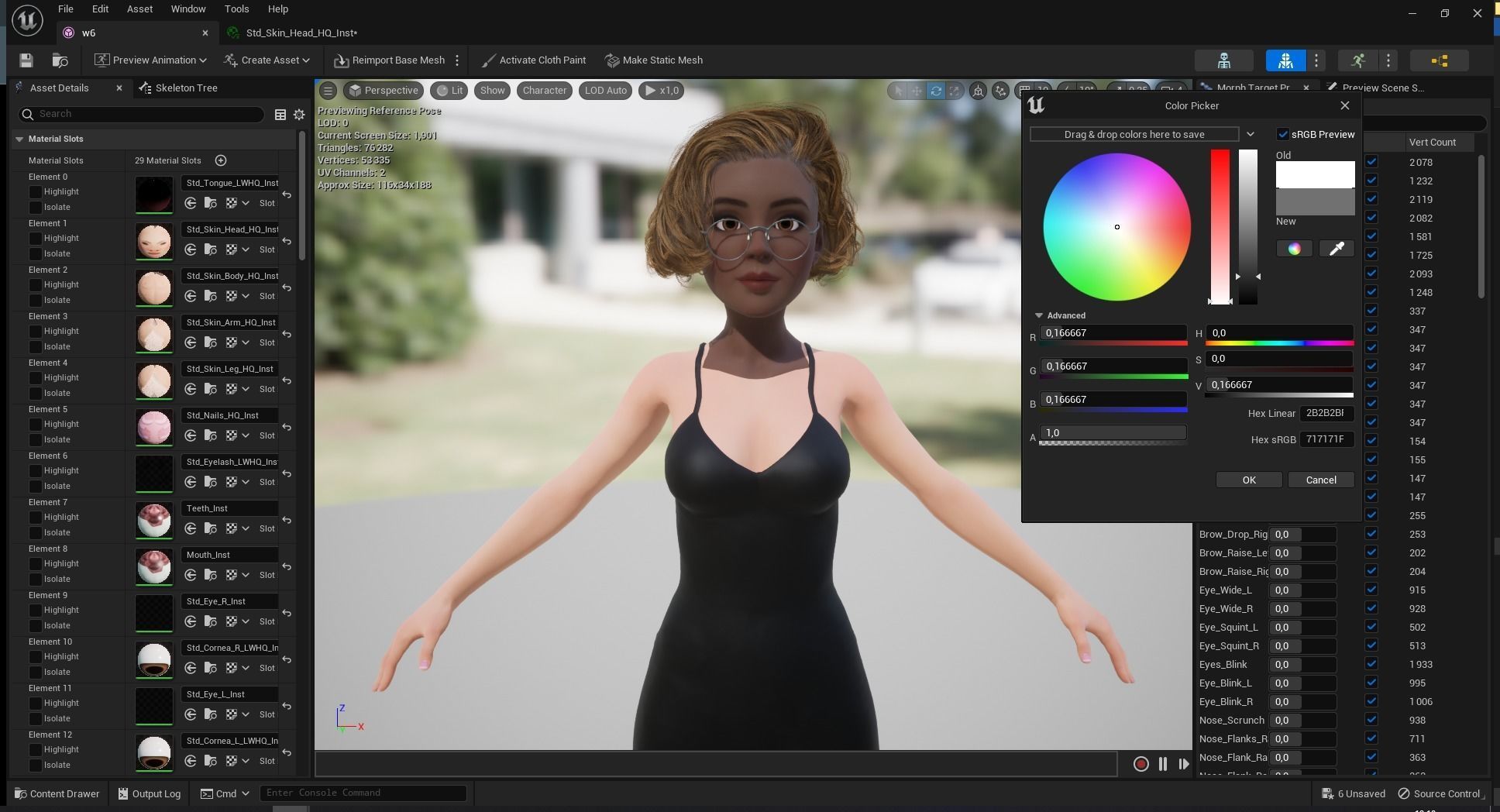 Stylized Cartoon Woman Toon girl Low-poly 3D model_29