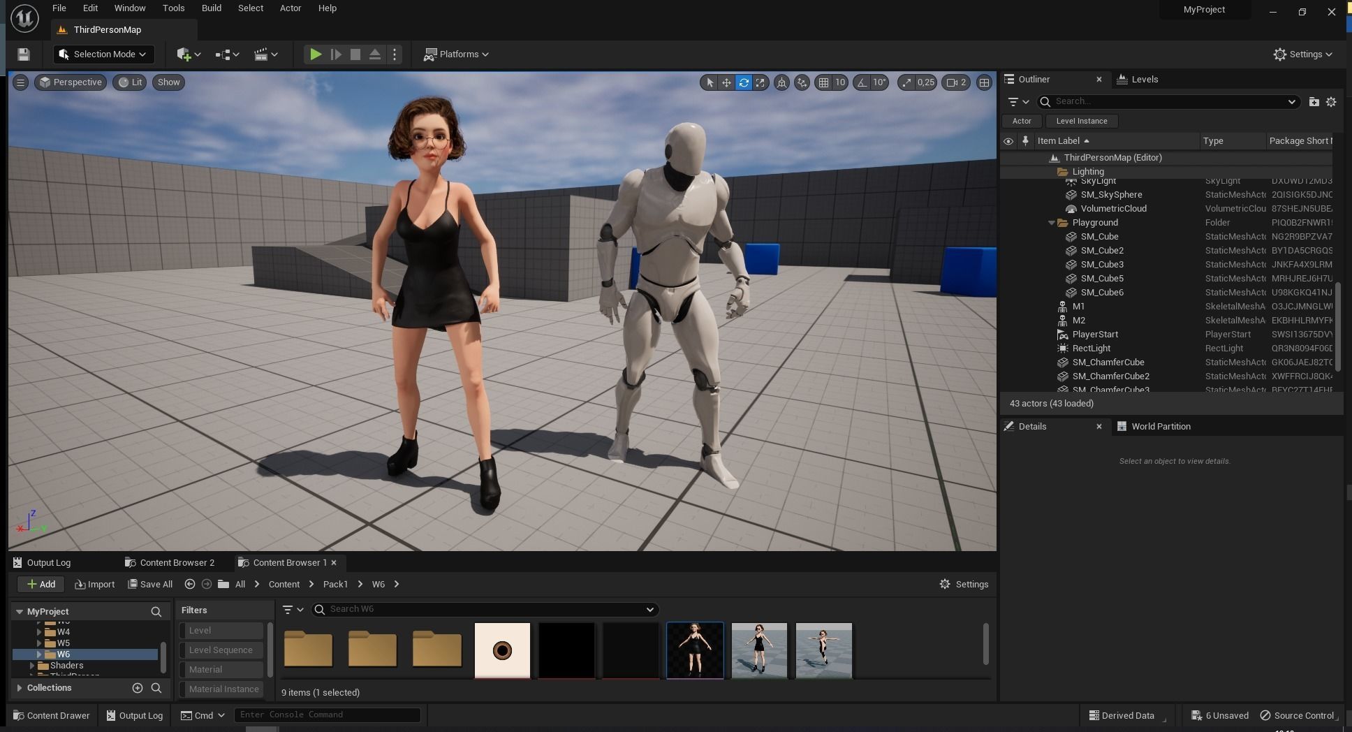 Stylized Cartoon Woman Toon girl Low-poly 3D model_27