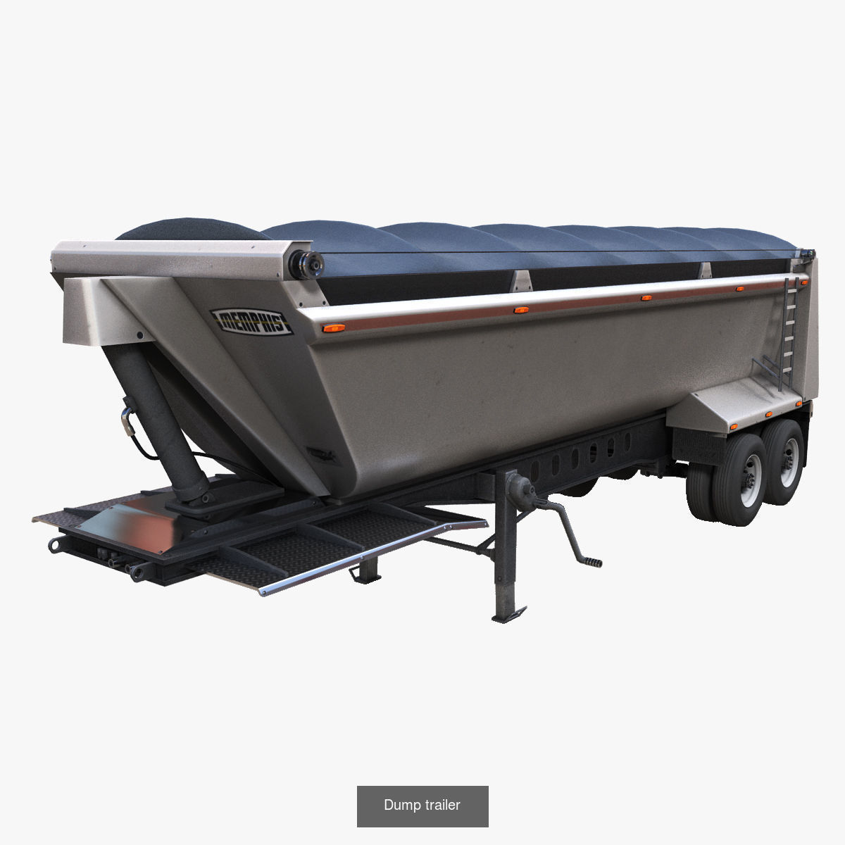 Industrial semi trailers 3D Model Collection_2