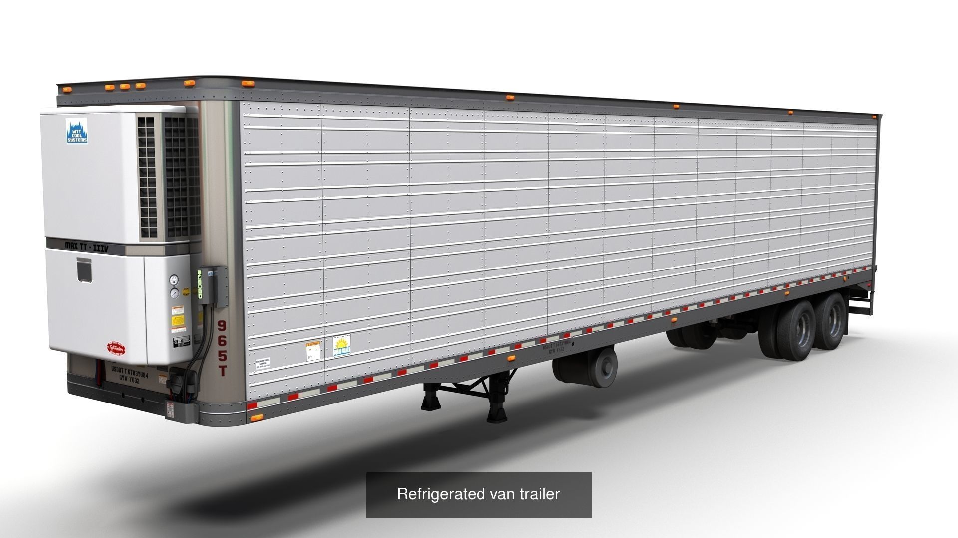 Industrial semi trailers 3D Model Collection_9
