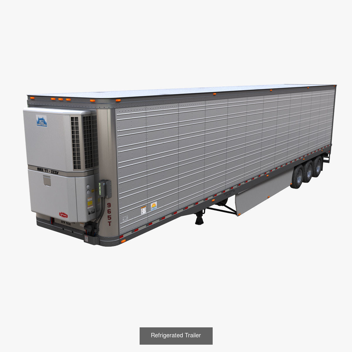 Industrial semi trailers 3D Model Collection_5