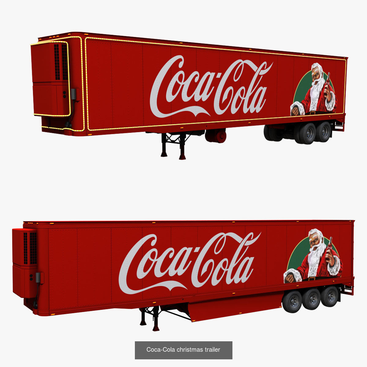 Industrial semi trailers 3D Model Collection_6