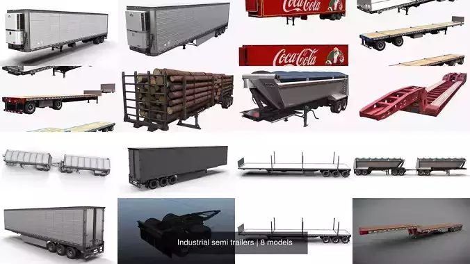 Industrial semi trailers