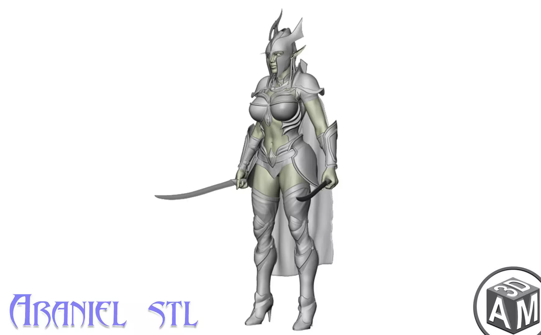 Araniel Elf Girl 3D print model