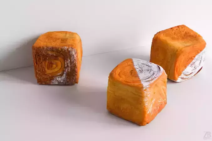 Croissant 3D model