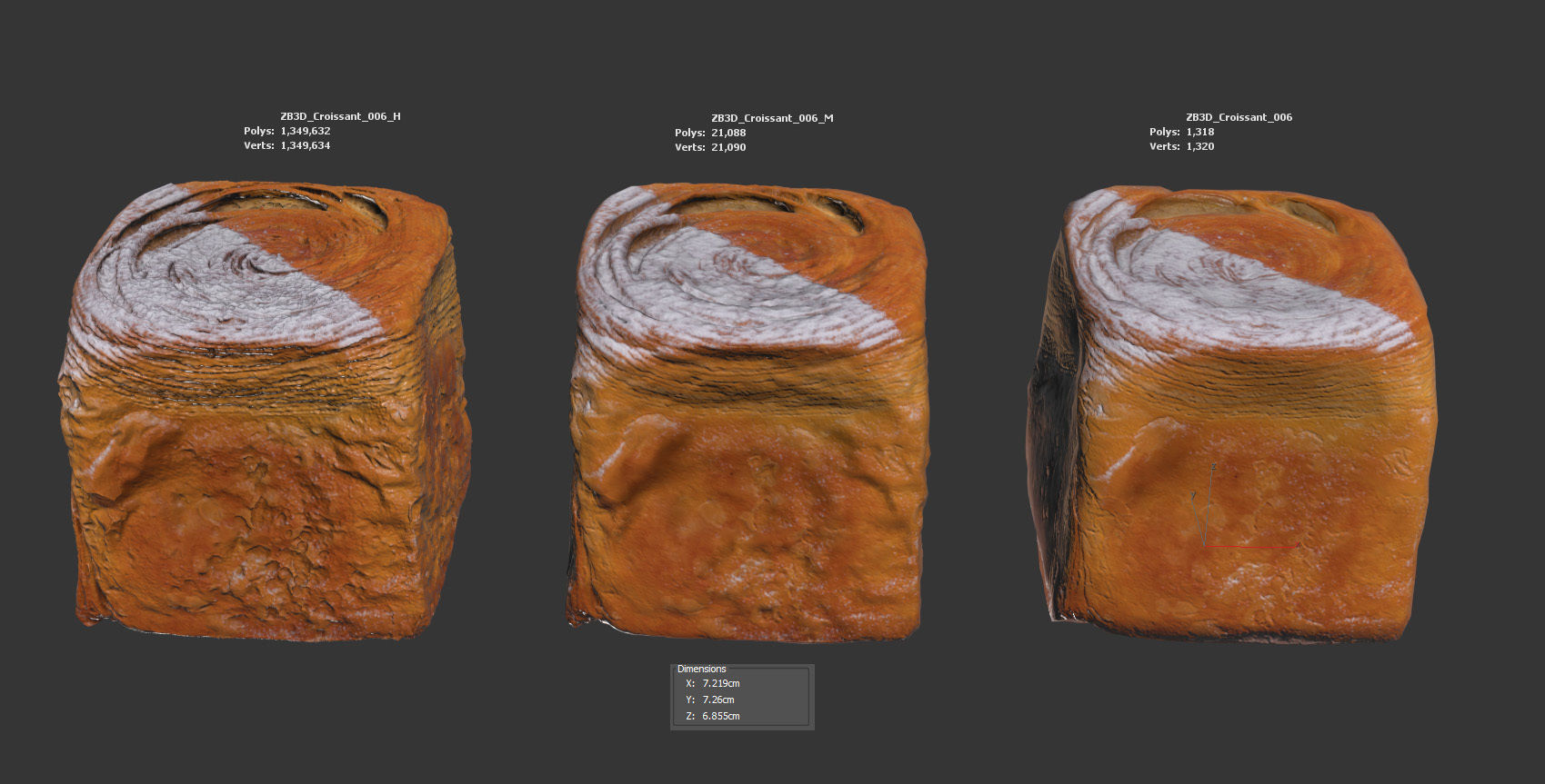 Croissant 3D model_5
