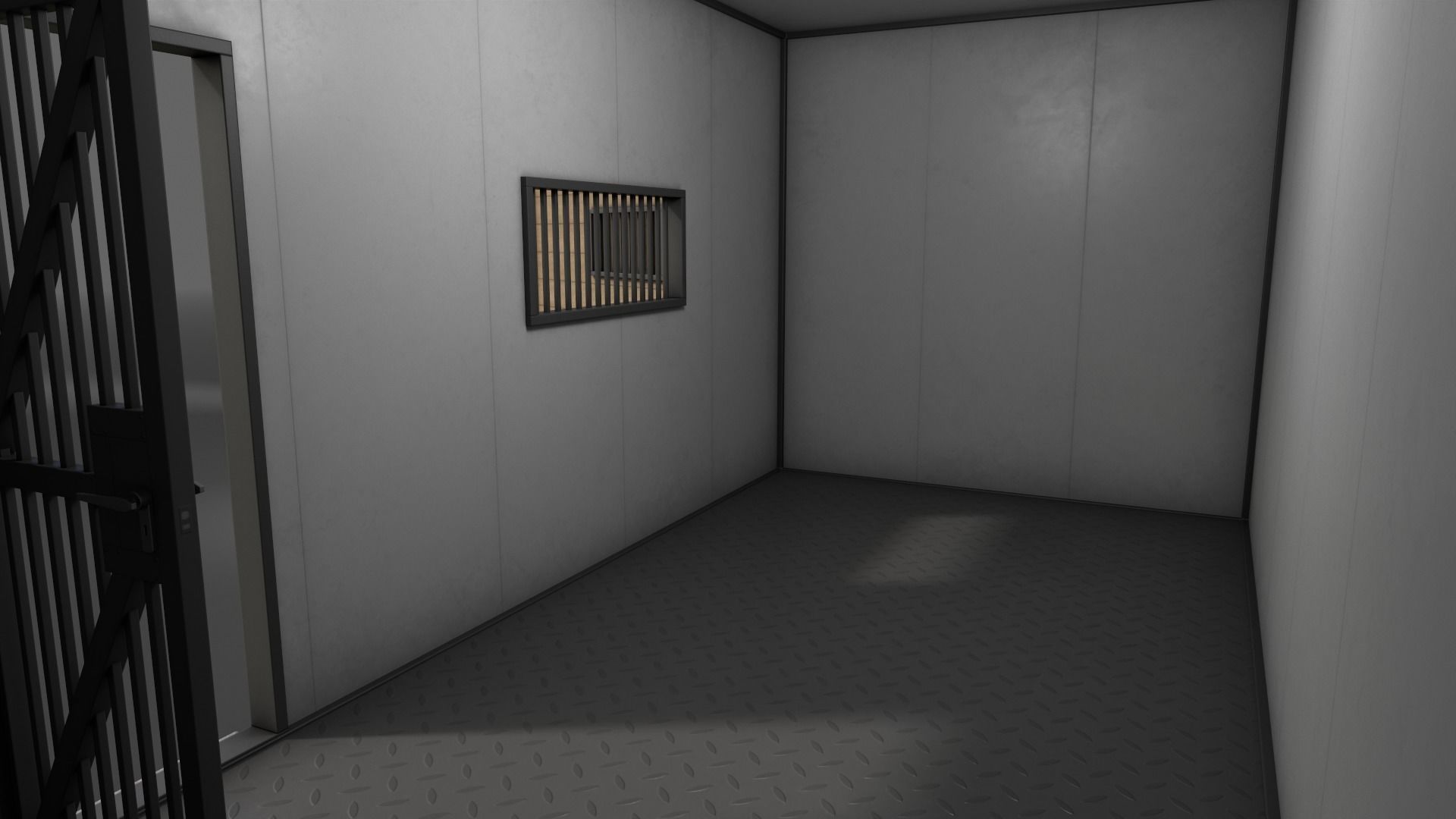 PBR Container House CC 20ft V4 Low-poly 3D model_14