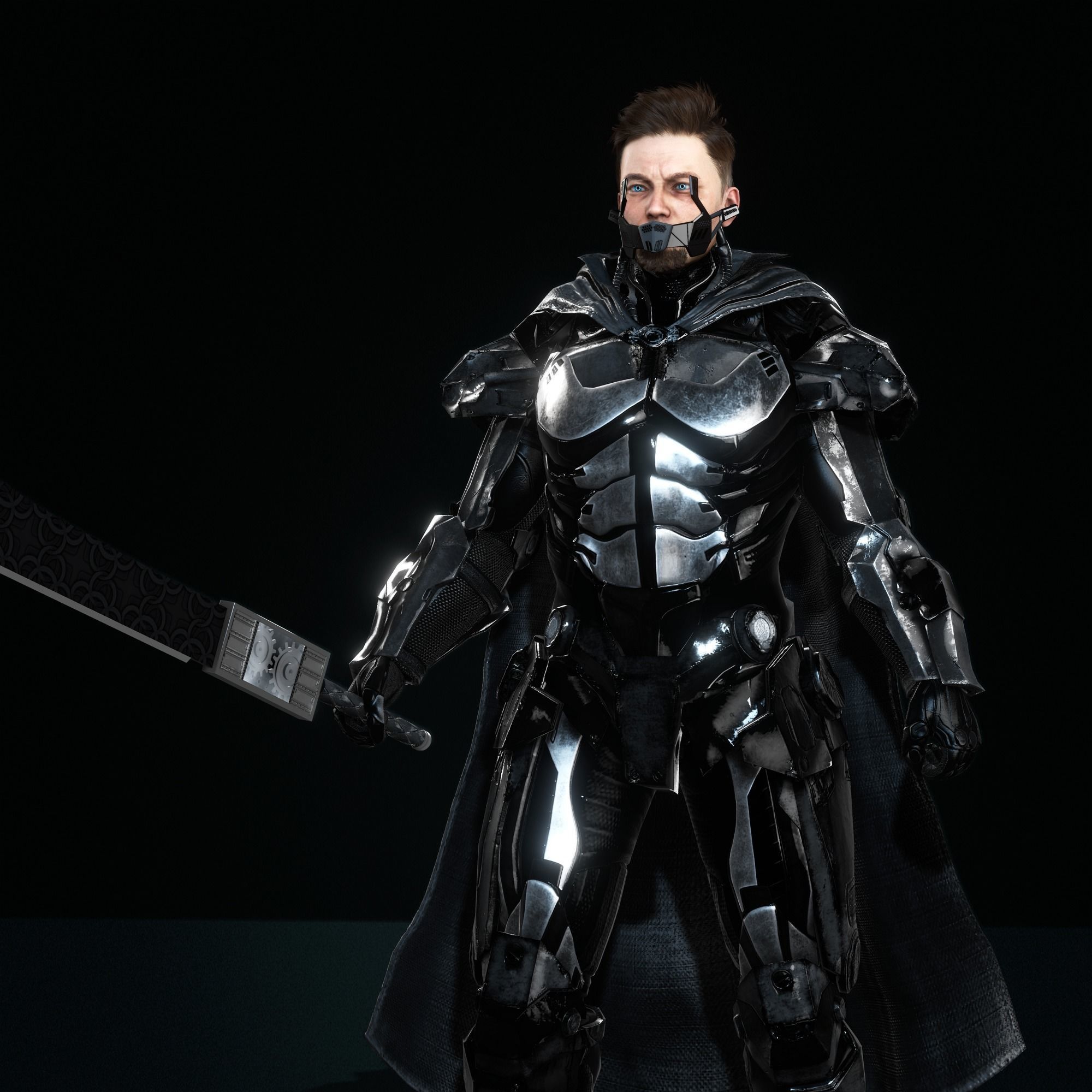 Assassin Character Model 3D model Sci Fi Assassin Character VR / AR / low-poly | CGTrader