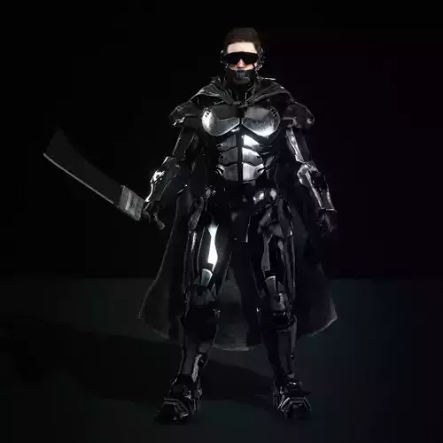 Sci Fi Assassin Character