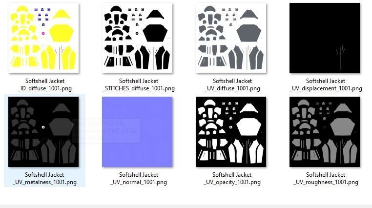 Softshell Jacket 3d model 3D model_2