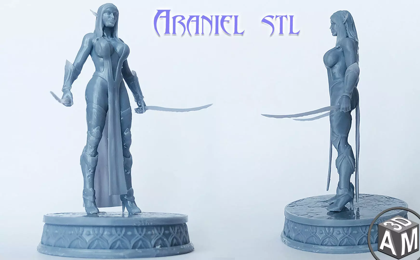 Araniel Elf Girl 3D print model
