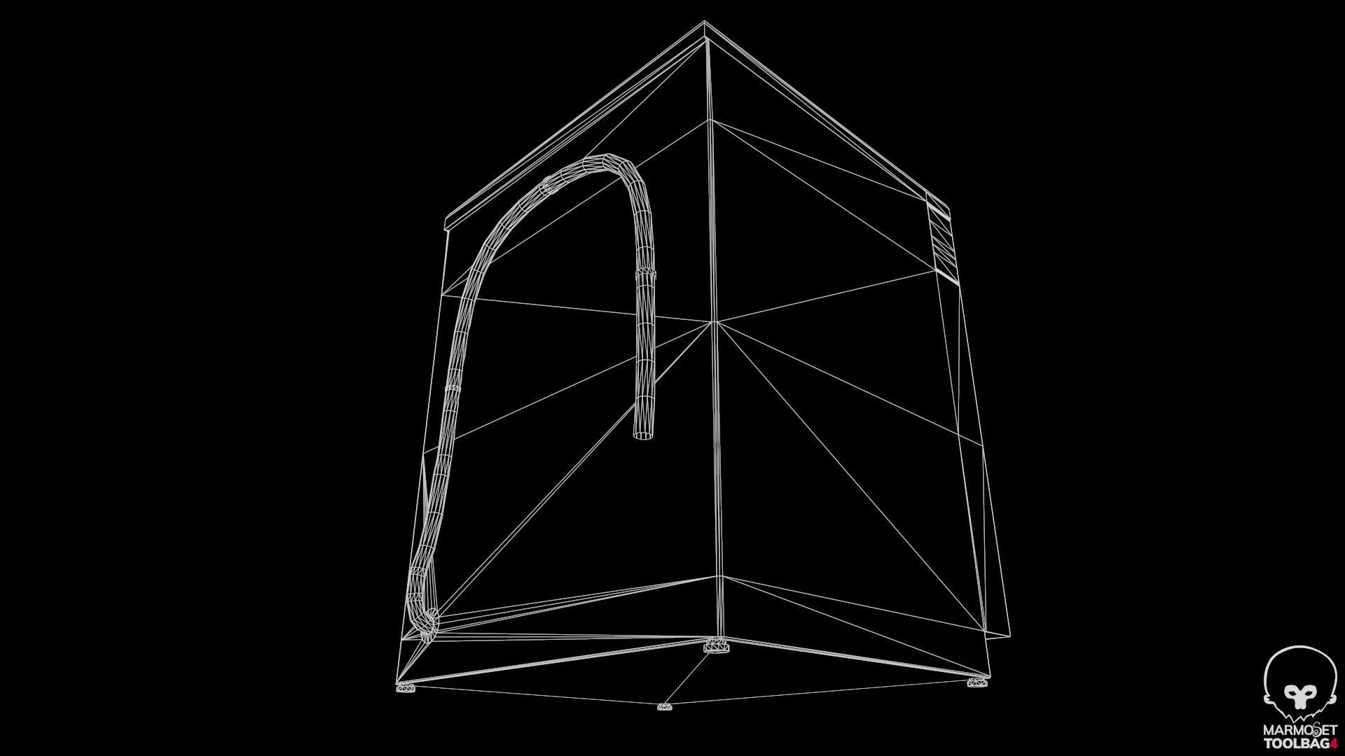 Washing Machine Low-poly 3D model_16