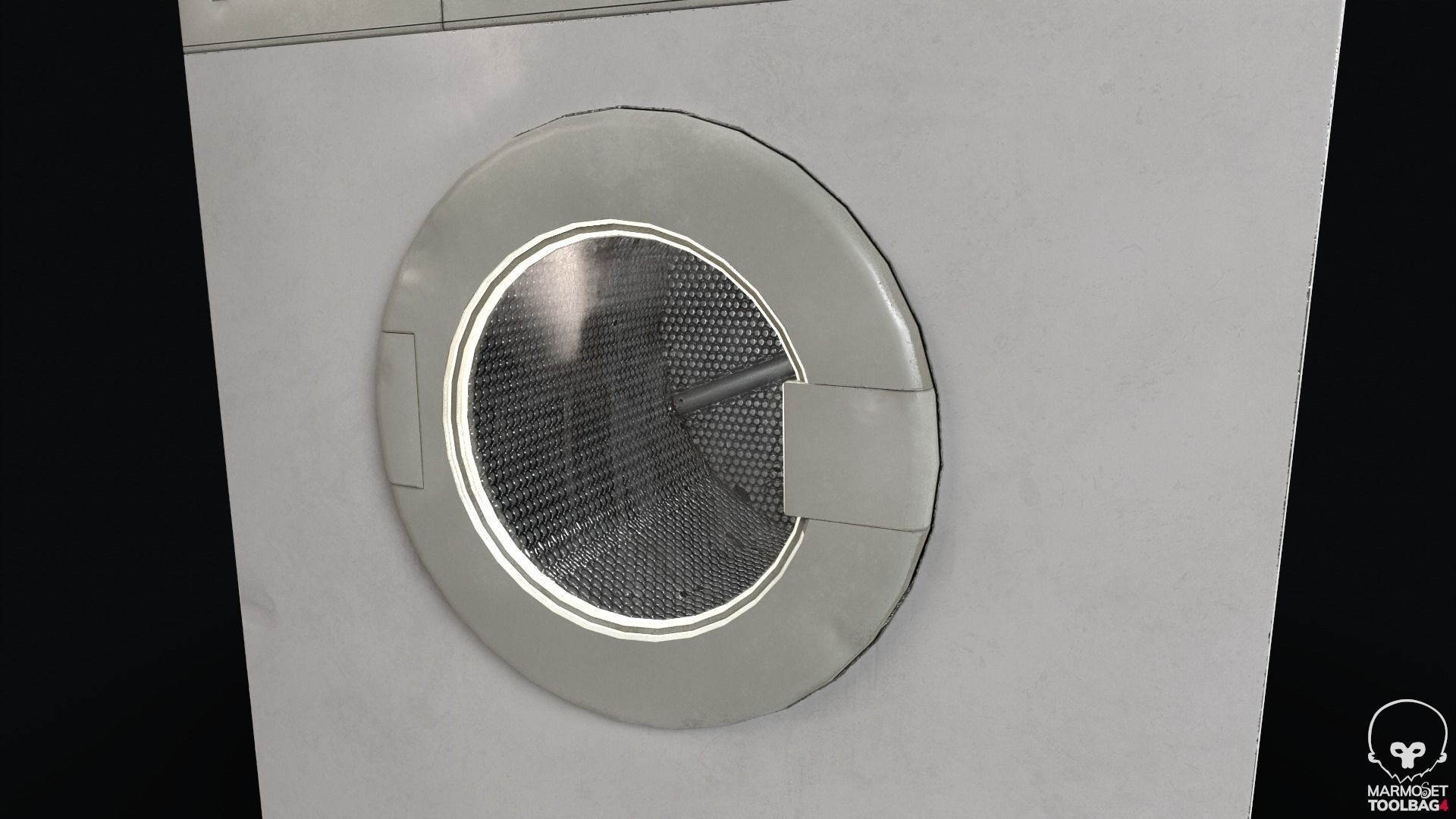 Washing Machine Low-poly 3D model_5