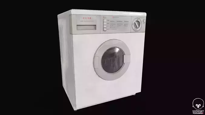 Washing Machine Low-poly 3D model
