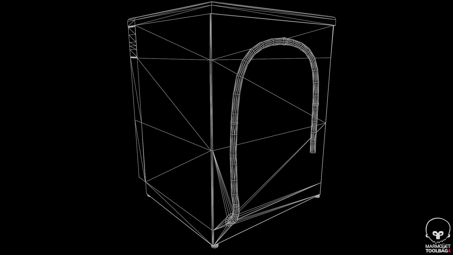 Washing Machine Low-poly 3D model_15