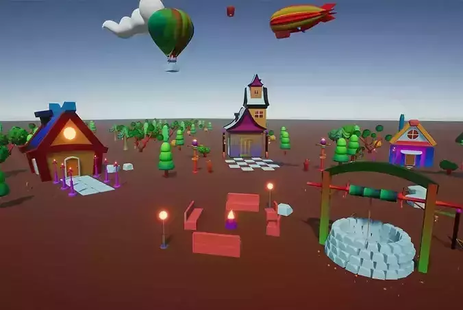 Fantasy Low Poly Environment