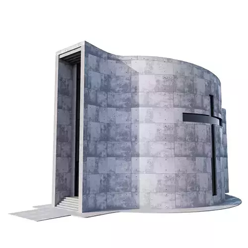 Modern Church With Interior