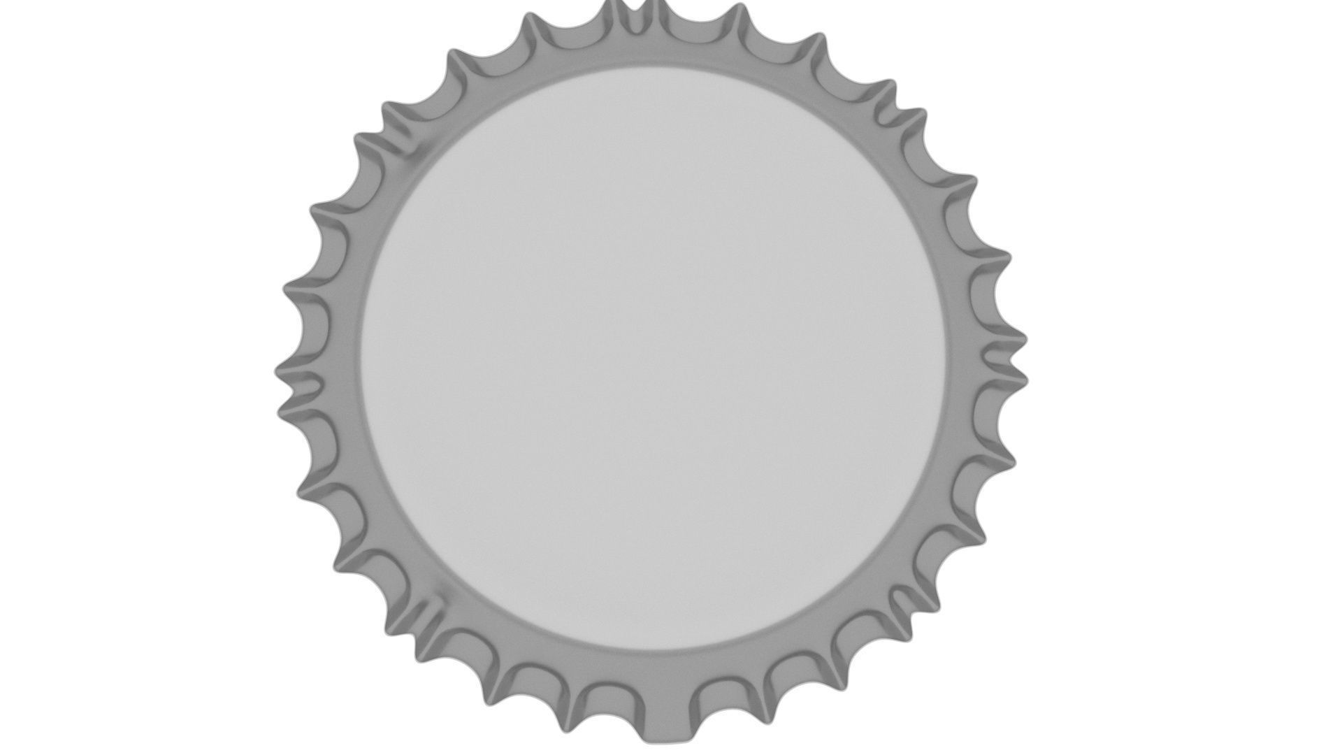 Coca Cola Light Bottle Cap 3D model_12