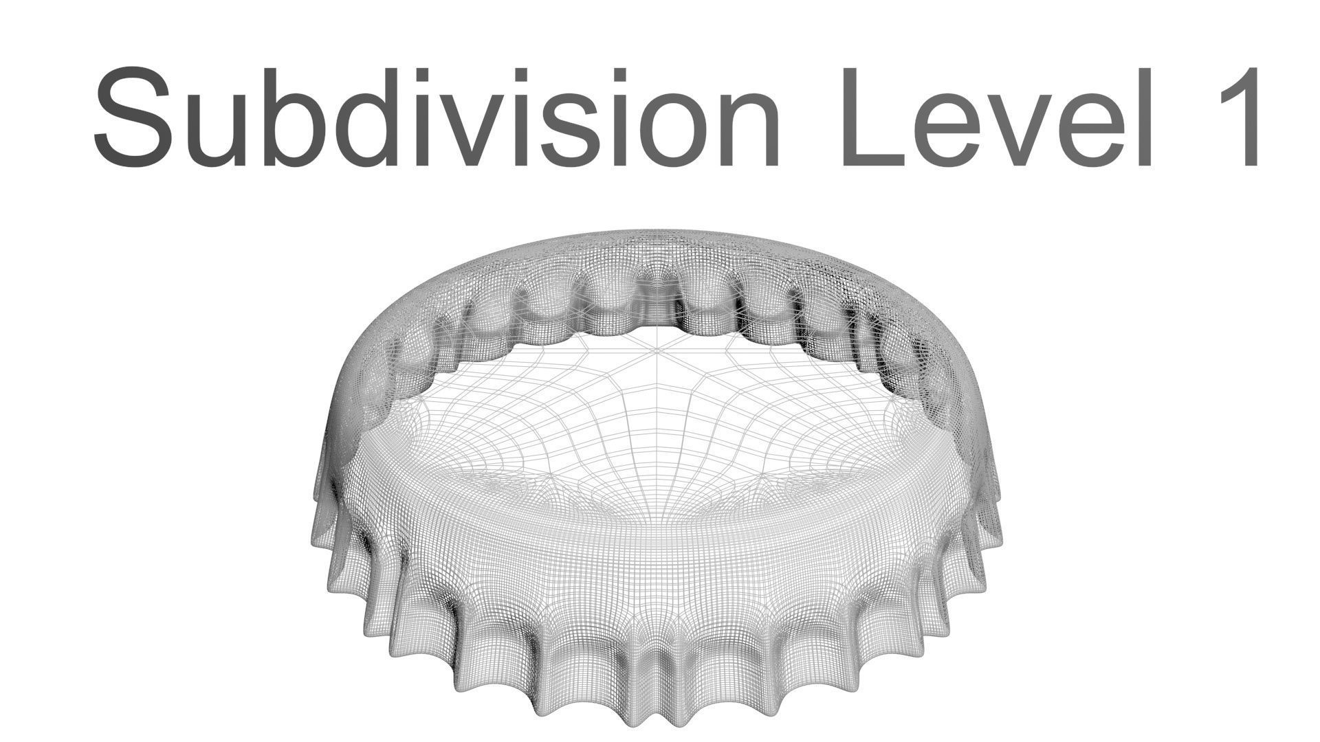 Coca Cola Light Bottle Cap 3D model_22