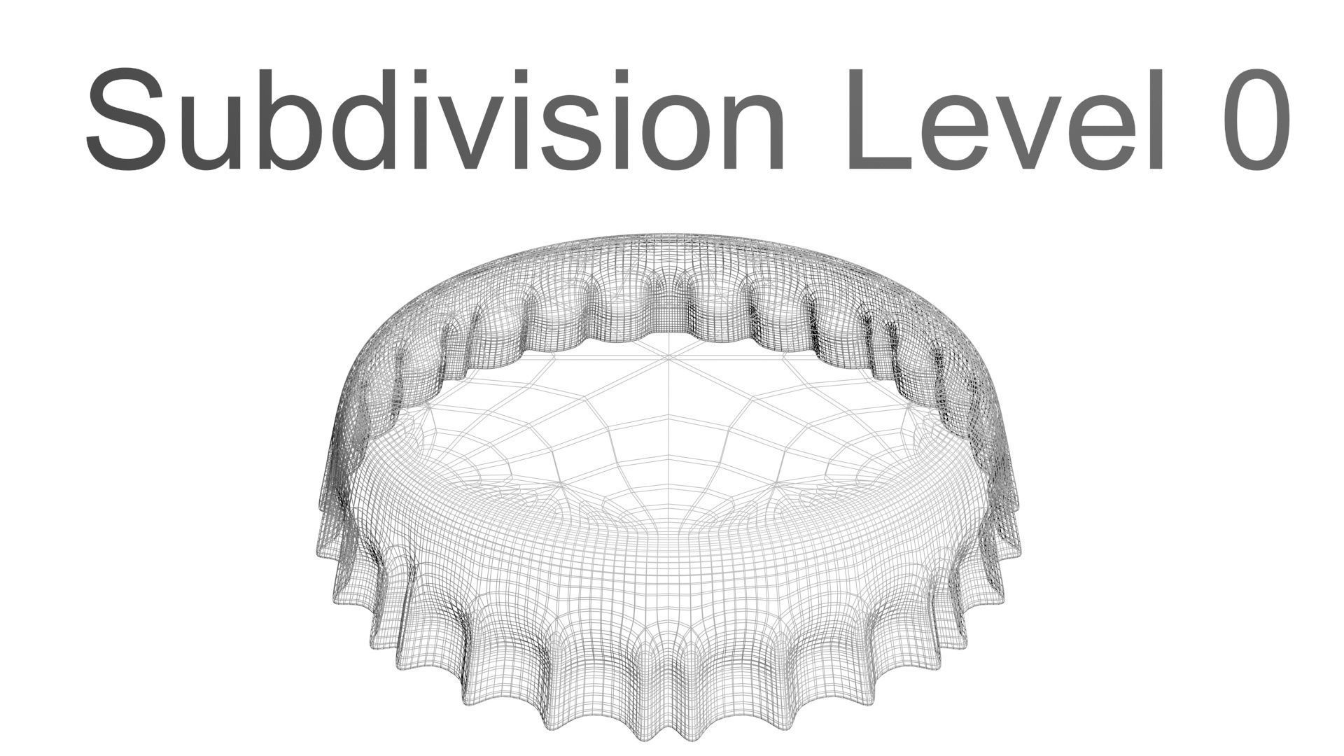 Coca Cola Light Bottle Cap 3D model_23