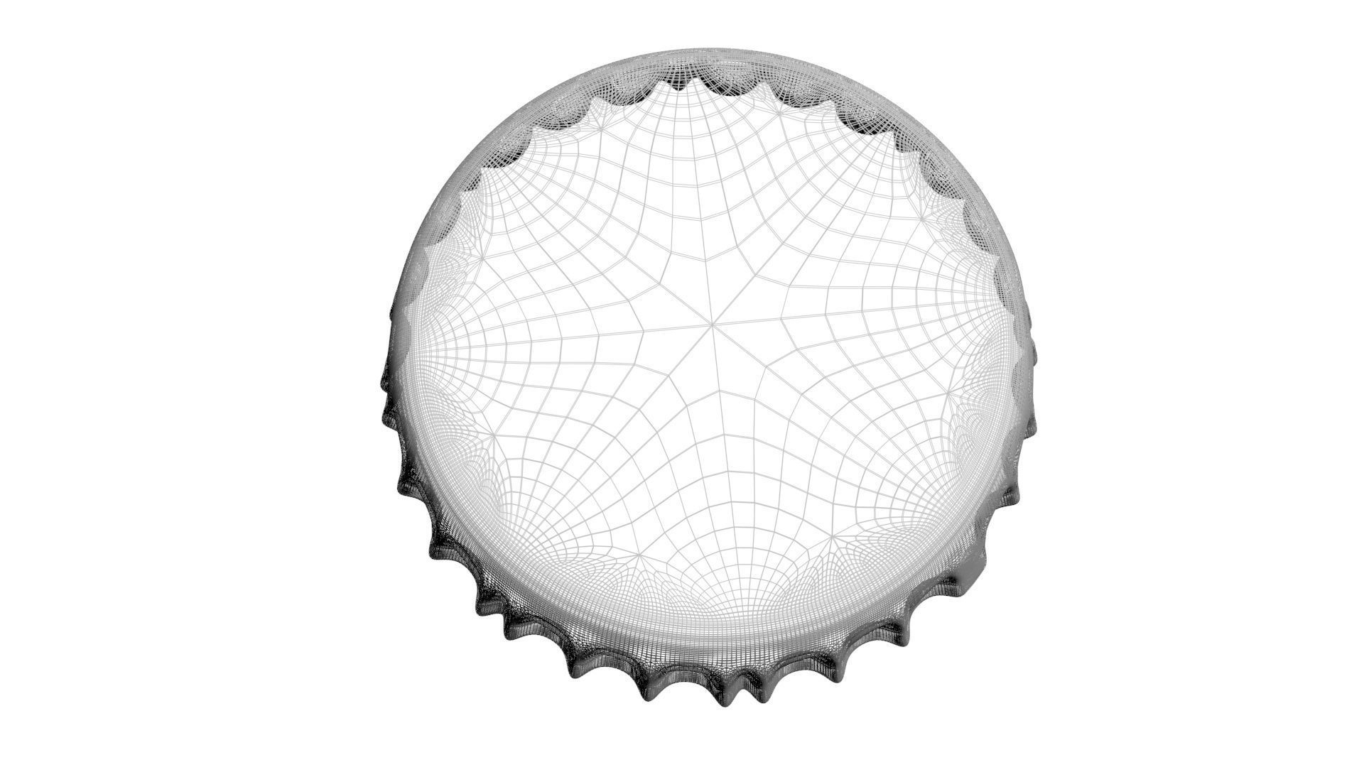 Coca Cola Light Bottle Cap 3D model_16