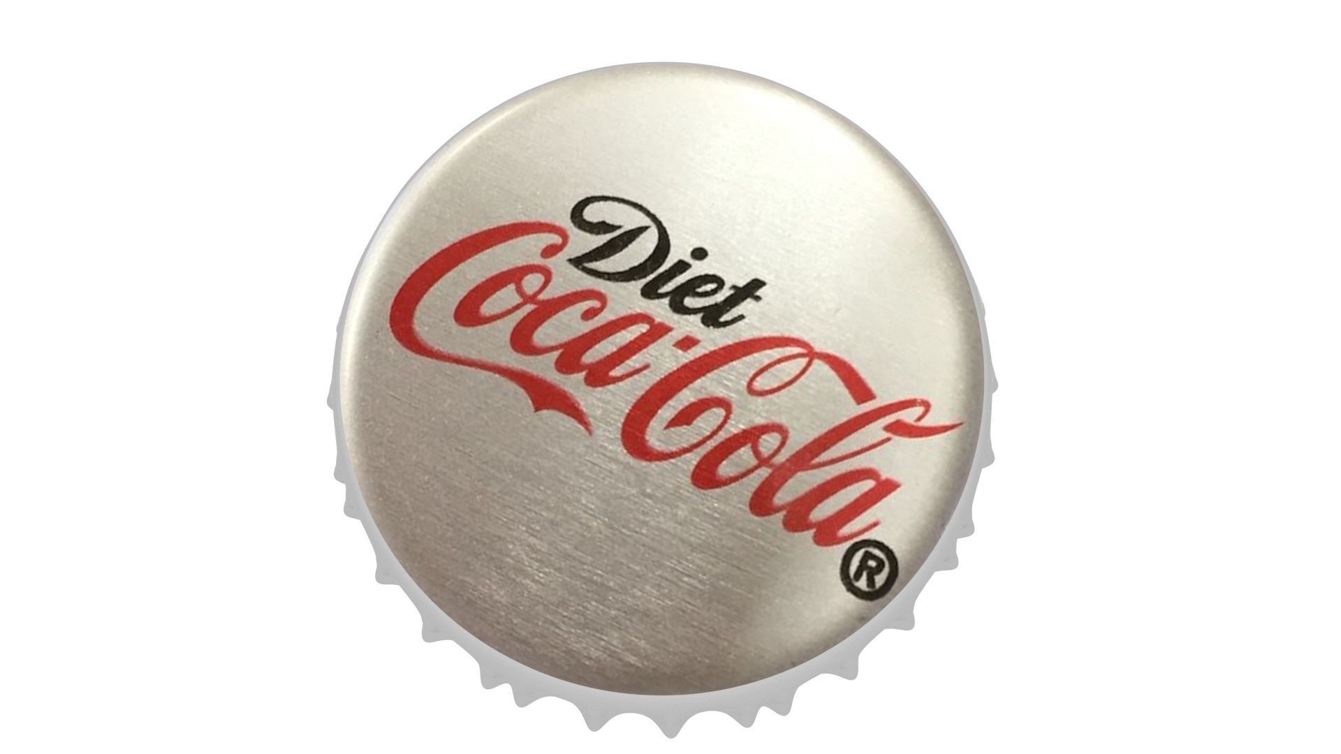 Coca Cola Light Bottle Cap 3D model_9