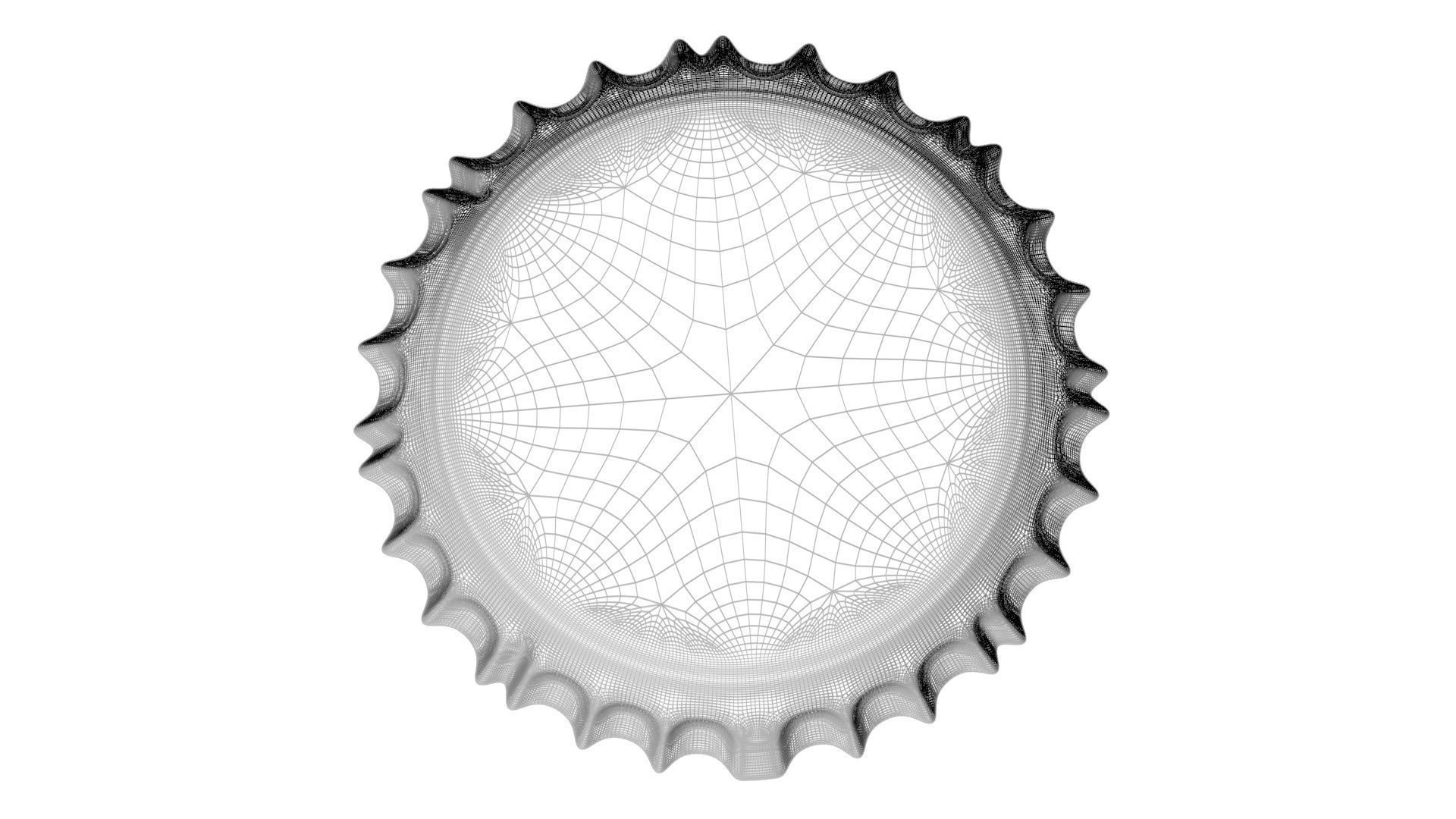 Coca Cola Light Bottle Cap 3D model_19