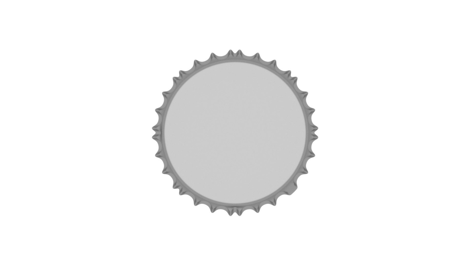 Coca Cola Light Bottle Cap 3D model_14