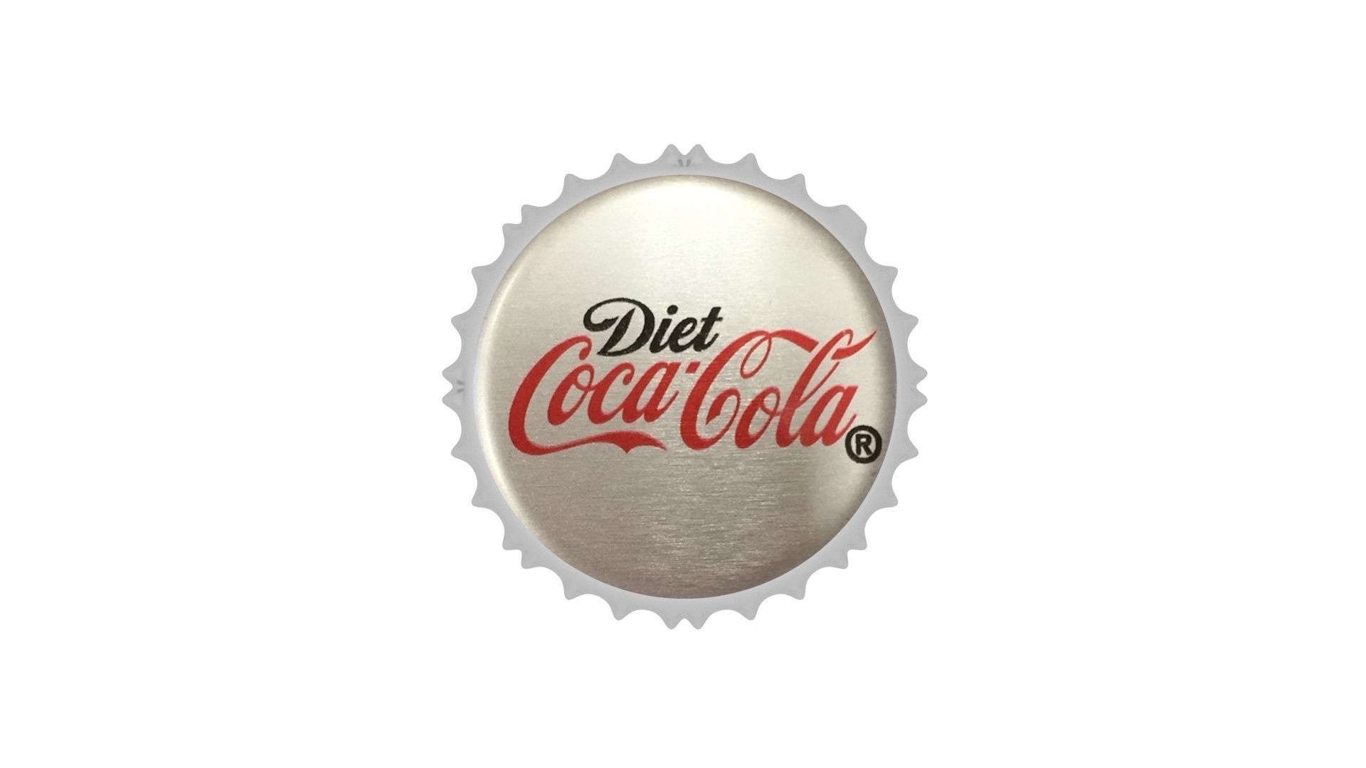 Coca Cola Light Bottle Cap 3D model_13