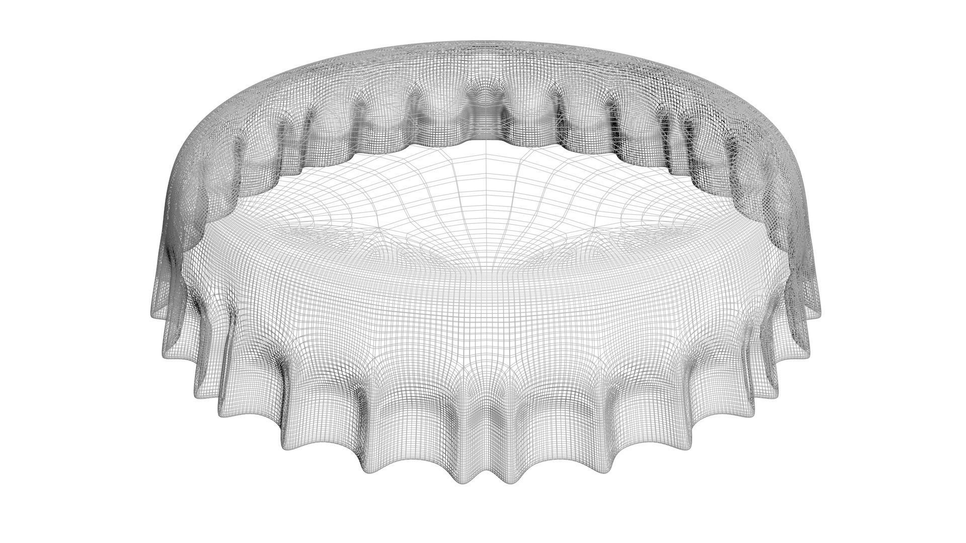 Coca Cola Light Bottle Cap 3D model_15