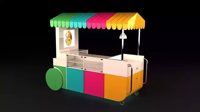 Event stall booth 3D model