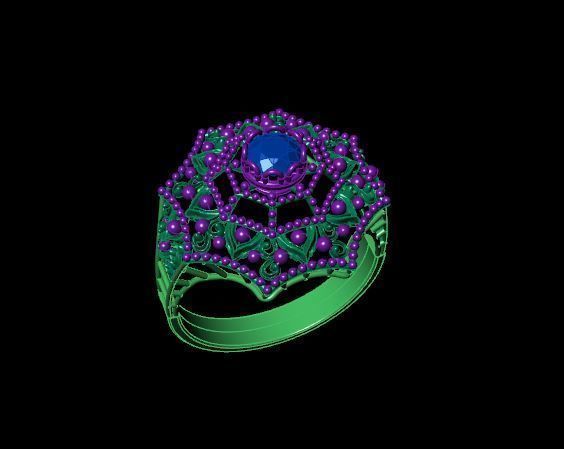 Rings 3D print model_2