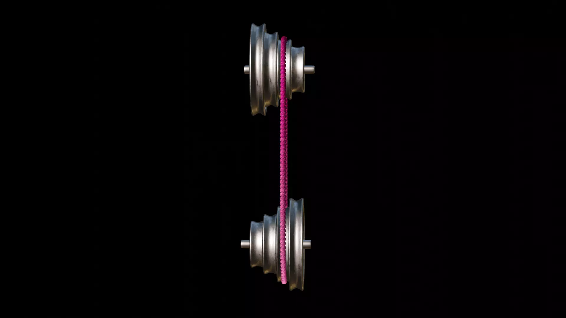 Mechanical Pulley Animated 5 3D model