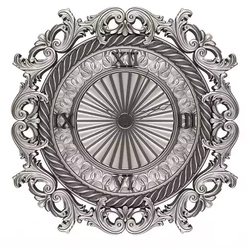 Classic Wall Clock 019 Chrome