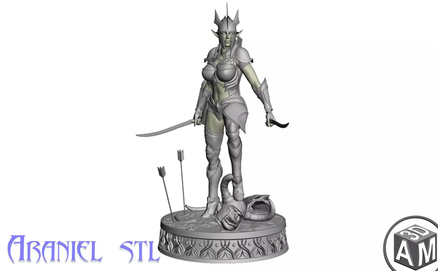 Araniel Elf Girl 3D print model