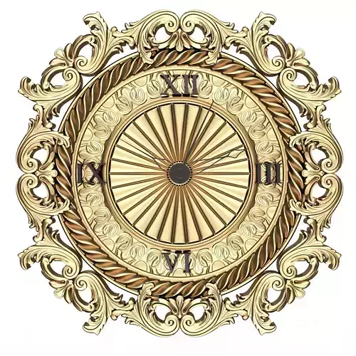 Classic Wall Clock 019 Gold
