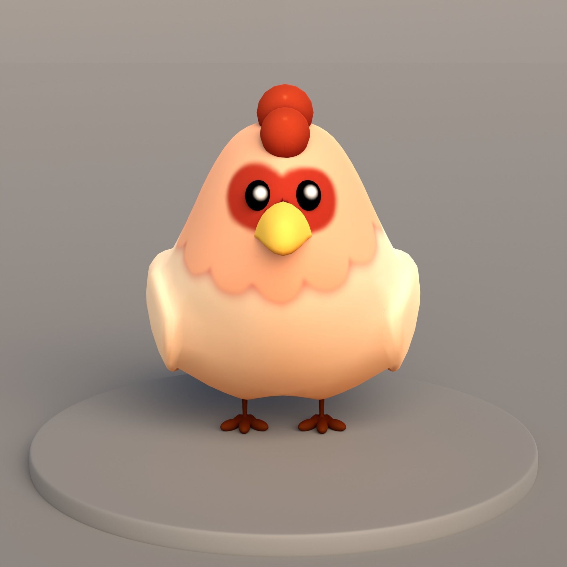 3D Chicken Model Free low-poly 3D model_6