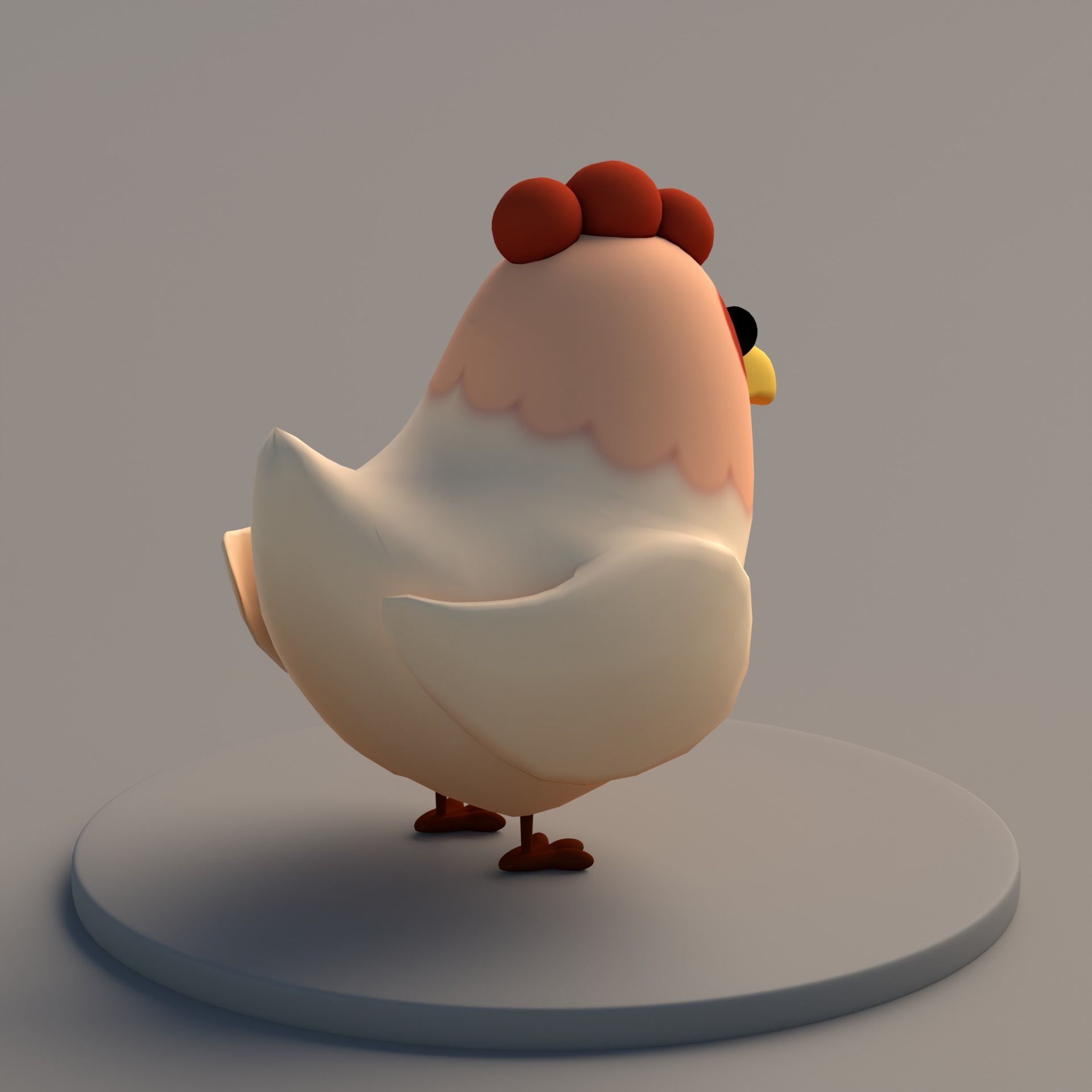 3D Chicken Model Free low-poly 3D model_5
