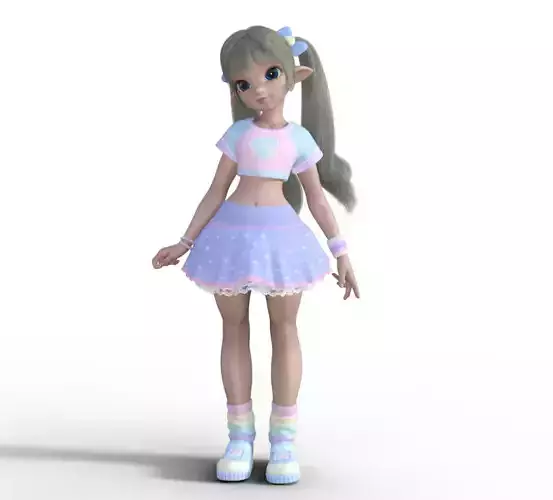 Penny cute doll 3D print model