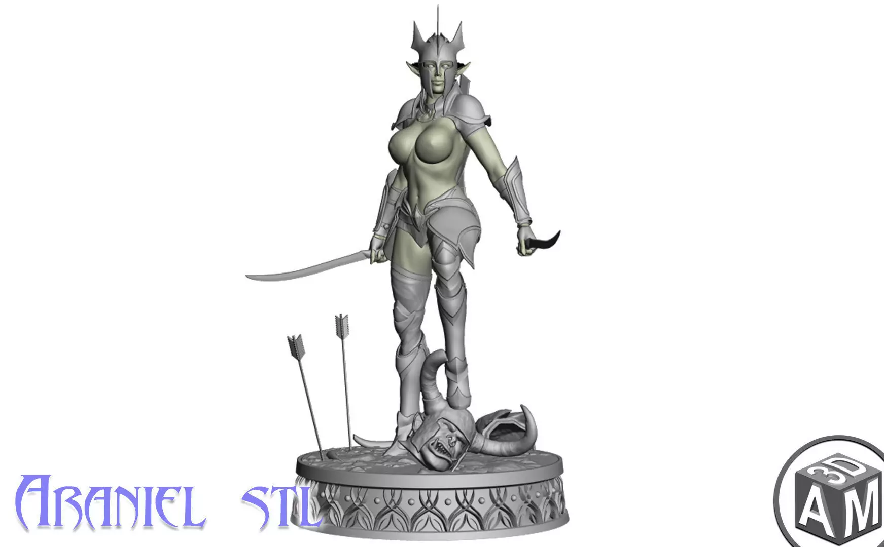 Araniel Elf Girl 3D print model