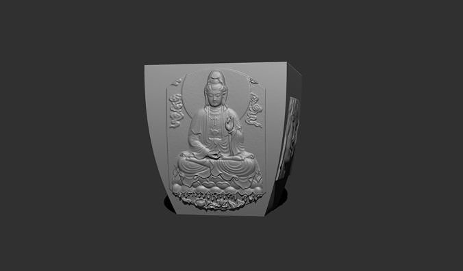 Planter Pot with drainage 3D print model 3D print model