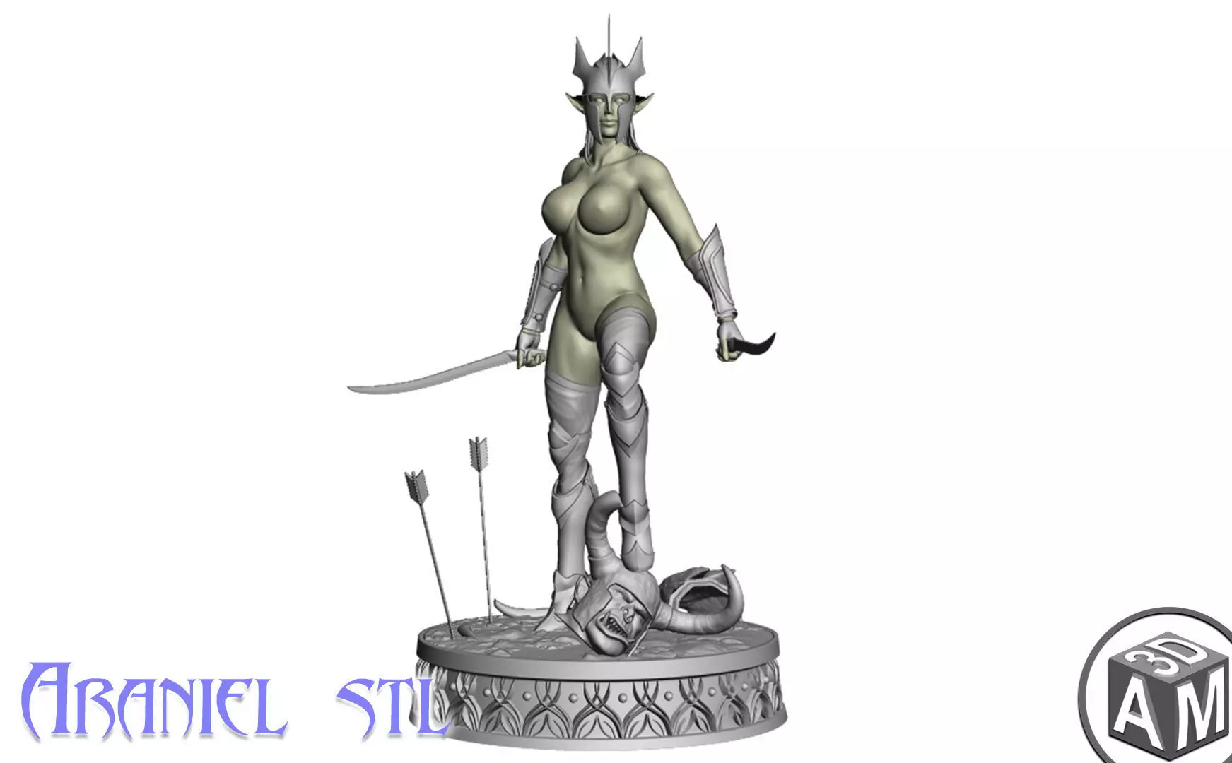 Araniel Elf Girl 3D print model