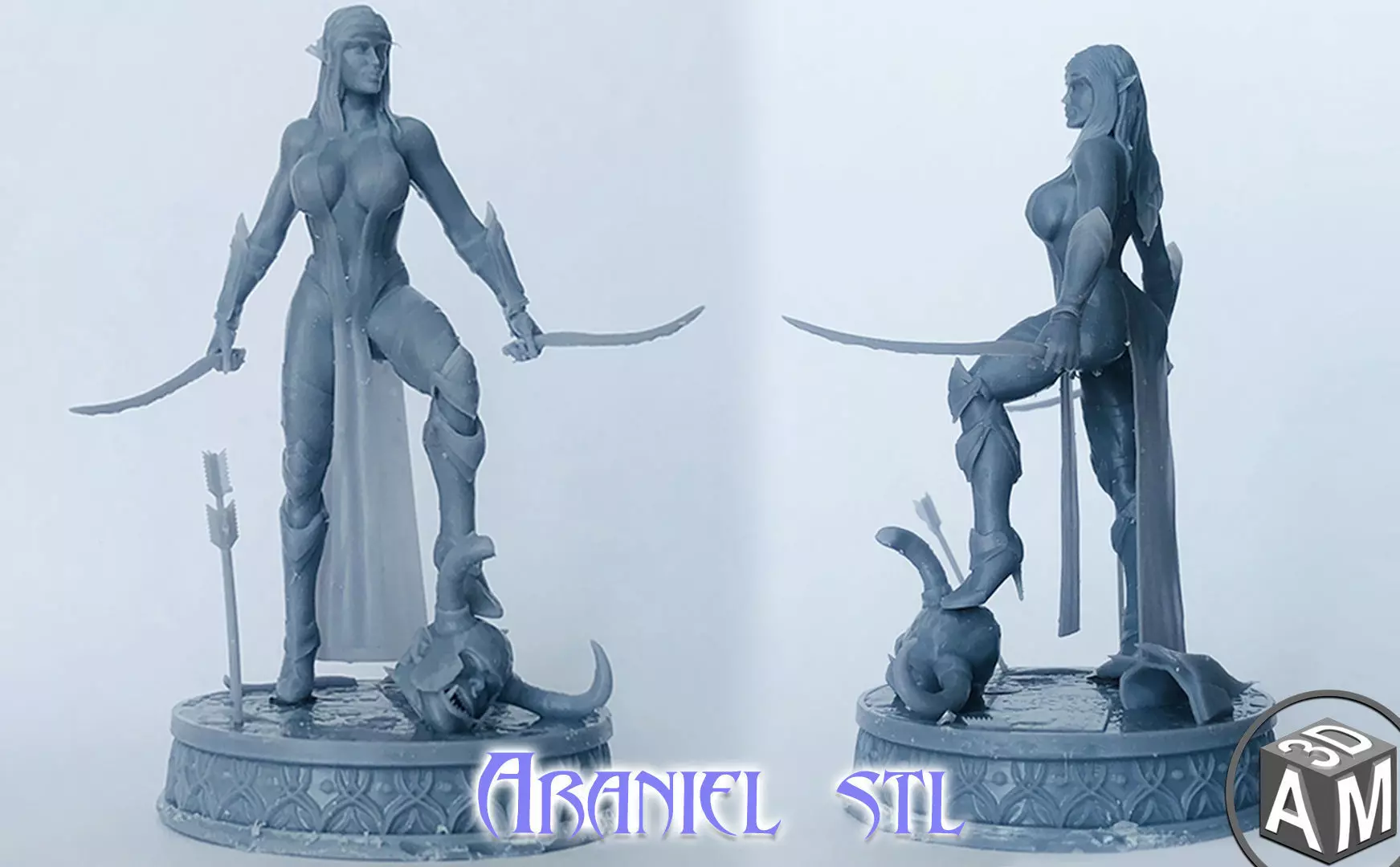 Araniel Elf Girl 3D print model