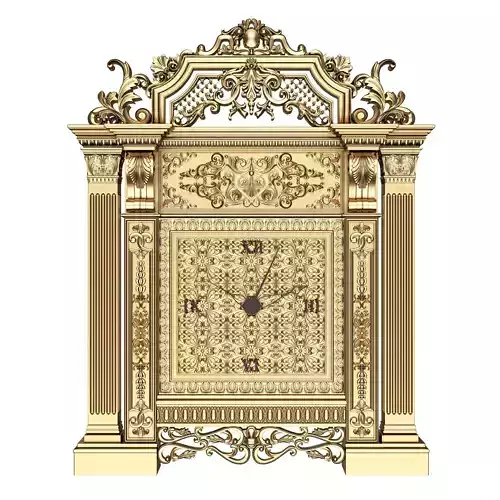 Classic Clock 020 Gold