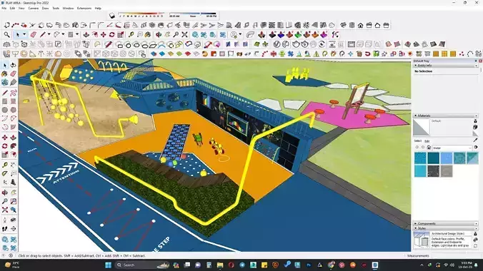 Play area 3d model